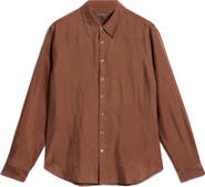 John Varvatos Martin Solid Twill Button-Up Shirt