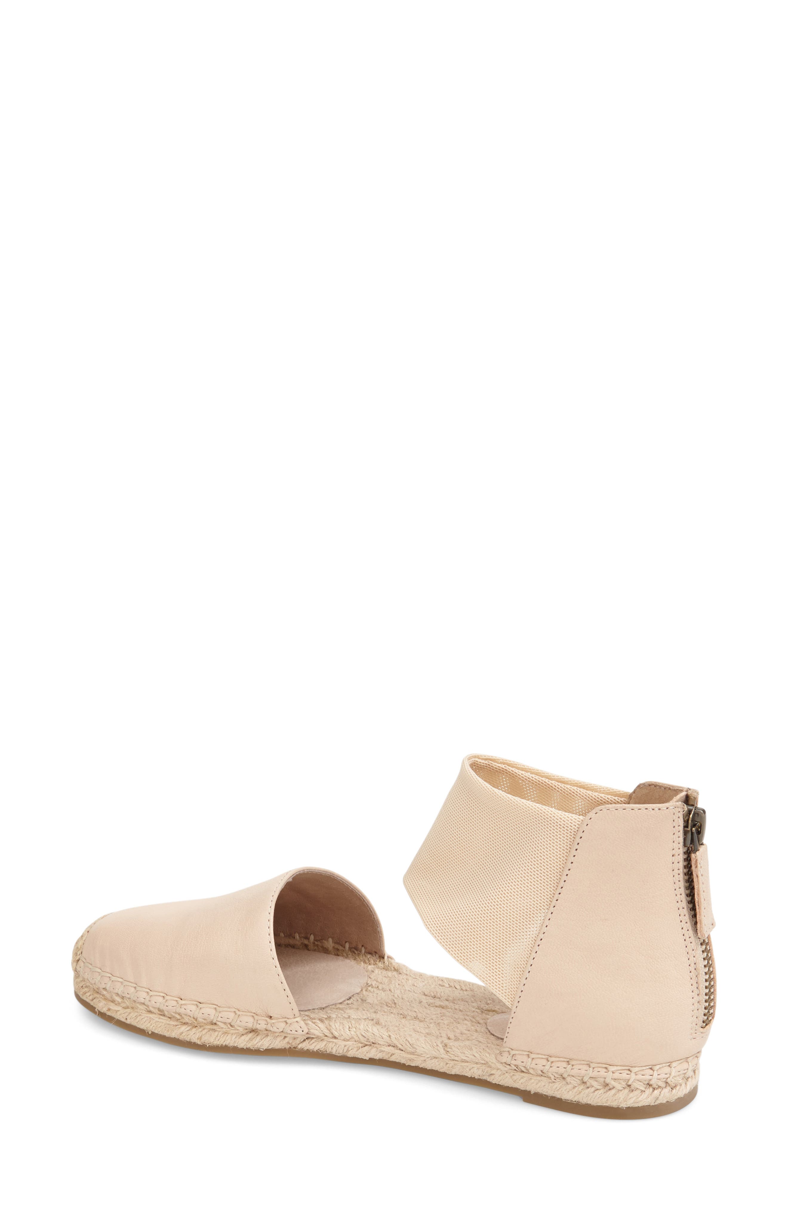 'Coy' Espadrille Skimmer Flat, Alternate, color, DESERT LEATHER