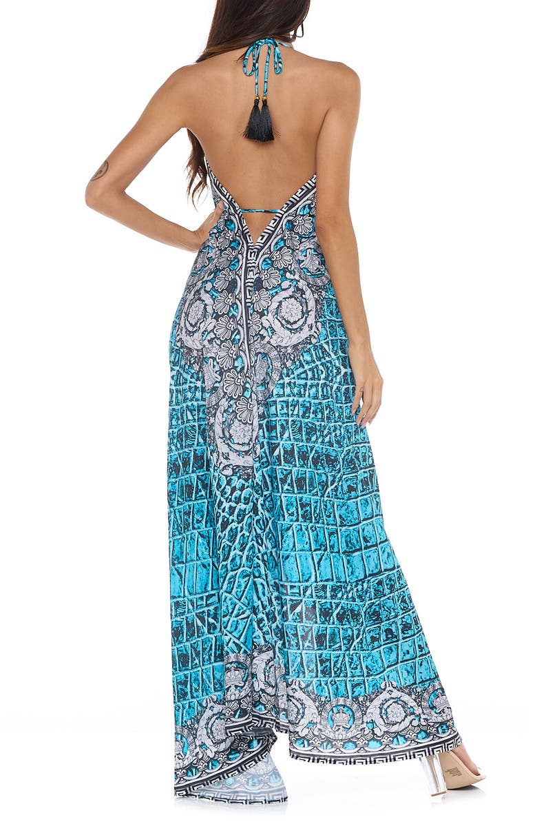 RANEES Halter Neck Dress, Alternate, color,