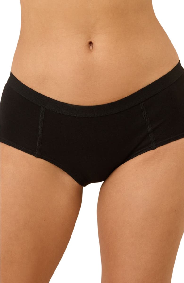 Pact Everyday Boy Short 5-Pack, Alternate, color, Black