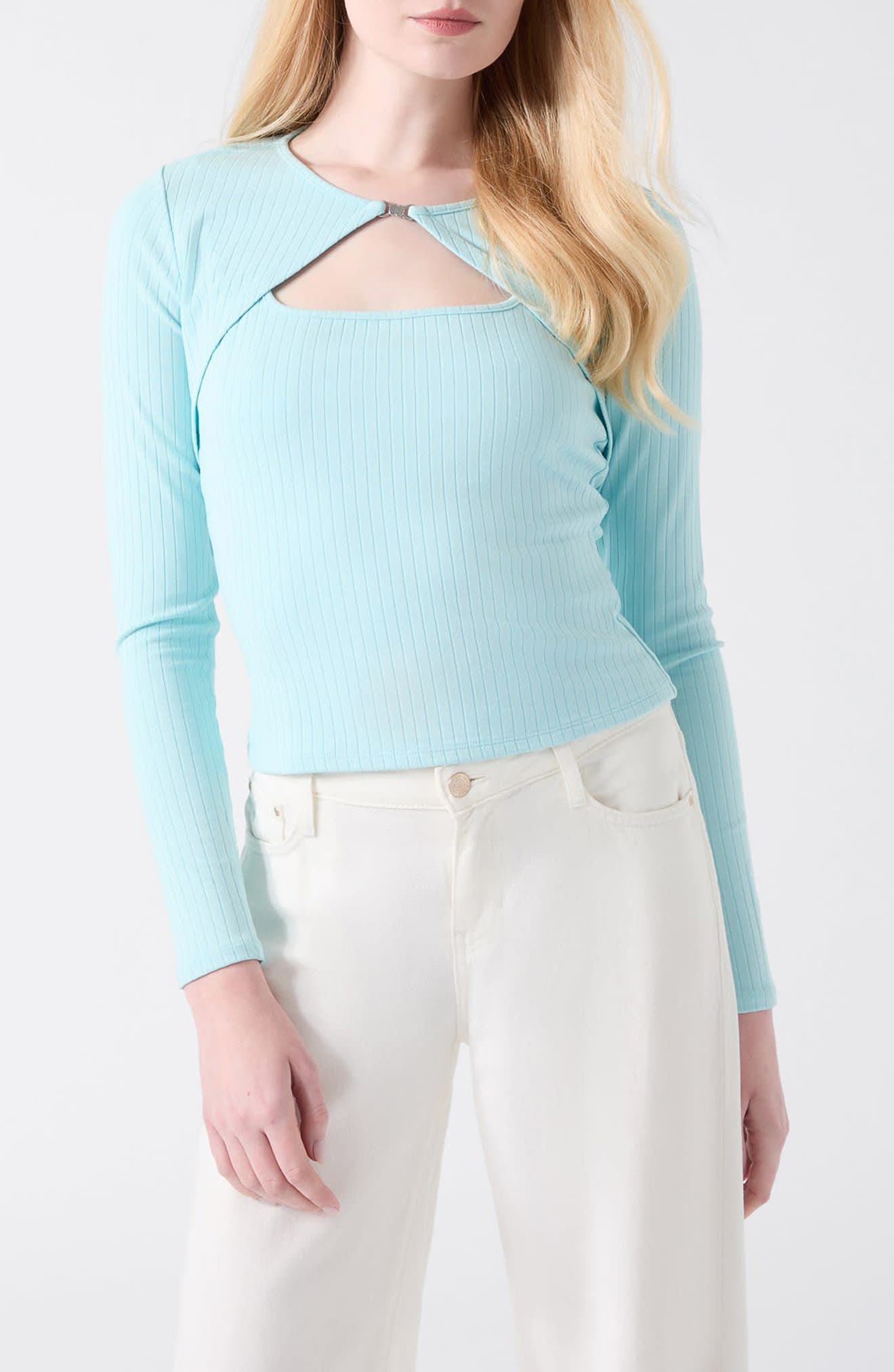 Wren Cutout Rib Tank & Shrug - image 5