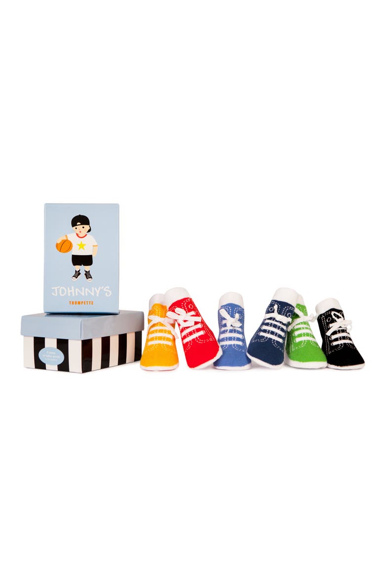 Johnny's Assorted 6-Pack Socks, Main, color, JOHNNY'S ASSORTED