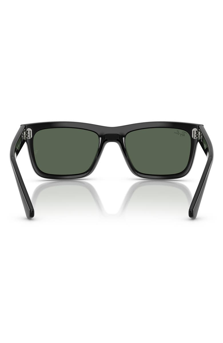 Ray-Ban Kids' 49mm Rectangular Sunglasses, Alternate, color, Black