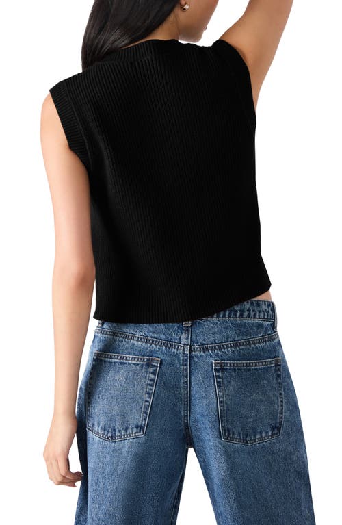 Steve Madden Aliya Sweater Vest In Black