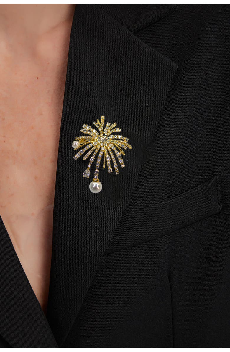 Classicharms Pavé Firework Multi Way Brooch Pendant, Alternate, color, 