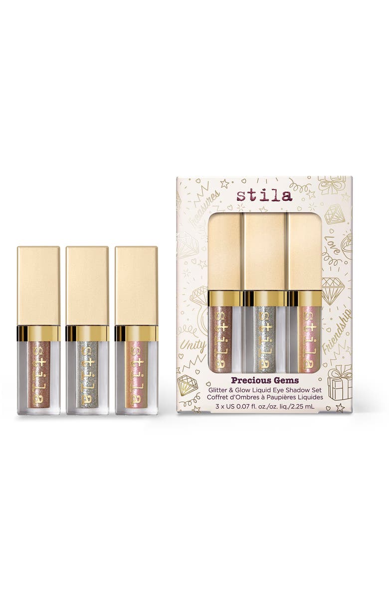 Stila Precious Gems Glitter & Glow Liquid Eyeshadow Set USD $36 Value, Main, color,