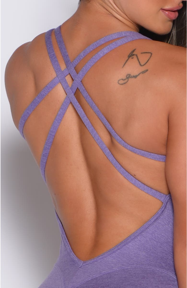 Bombshell Sportswear Form Bodysuit Shorts, Alternate, color, Violet