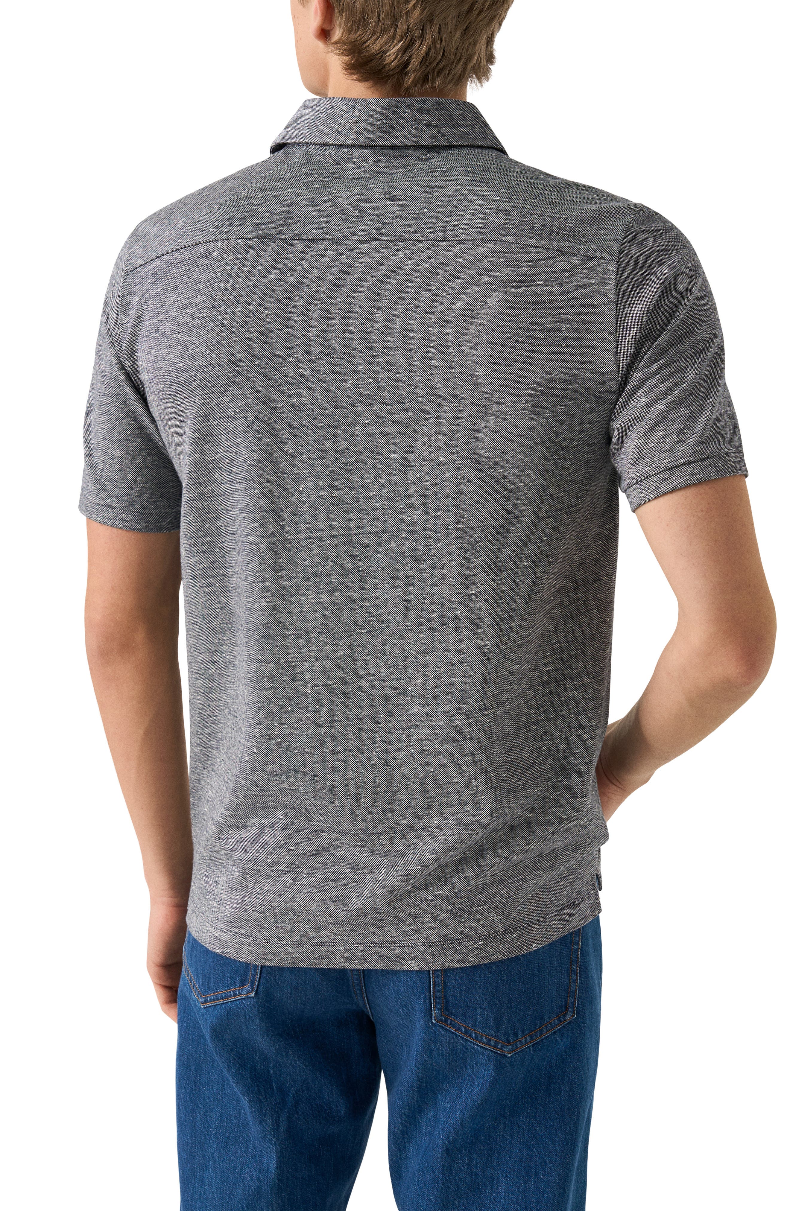 Linen & Cotton Fine Knit Polo - image 4