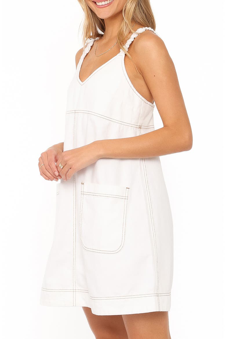 Kinley Minidress, Alternate, color, WHITE DENIM