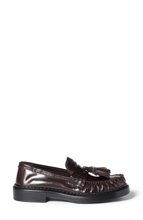 Miu Miu Tassel Loafer In Brown