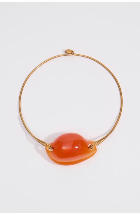 Resin Seashell Choker Necklace