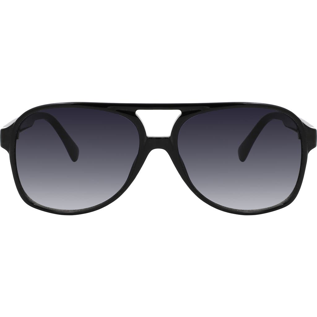 Kurt Geiger London 59mm Gradient Aviator Sunglasses In Black