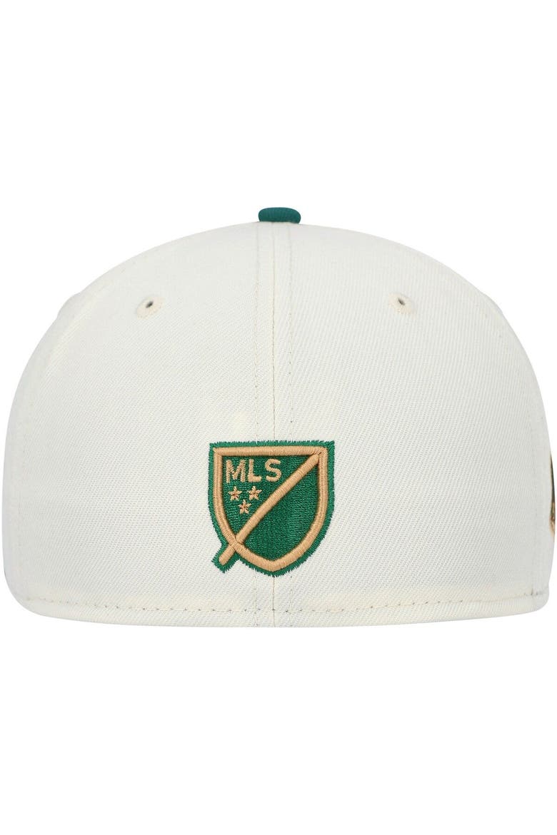 Men's New Era Cream Portland Timbers Woodgrain 59FIFTY Fitted Hat, Alternate, color, Cream