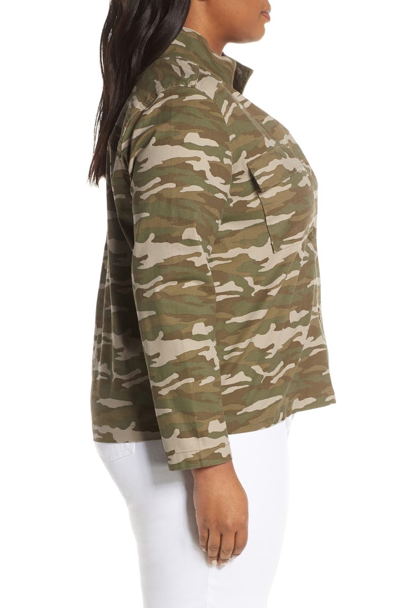 Caslon<sup>®</sup> Camo Print Utility Jacket, Alternate, color, 
