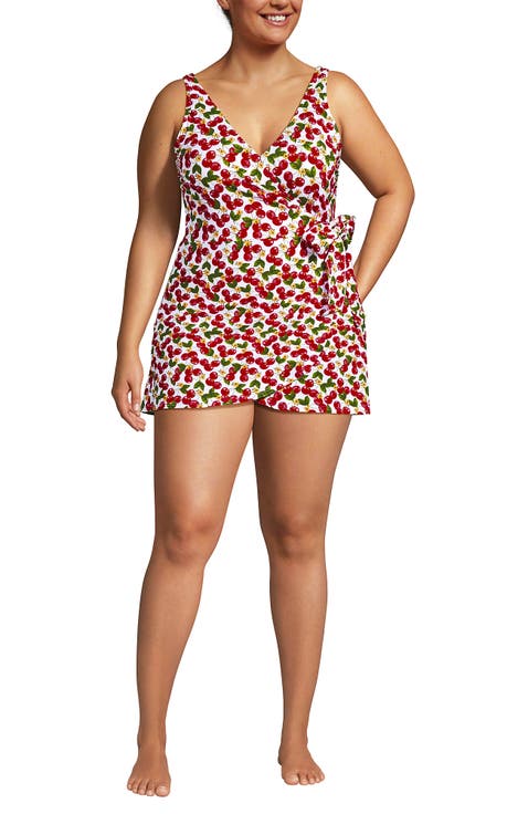 Side Tie Mini Swim Dress Swimsuit
