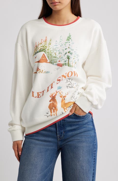 Let It Snow Graphic Sweatshirt