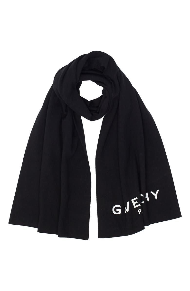 Givenchy Logo Scarf, Main, color,