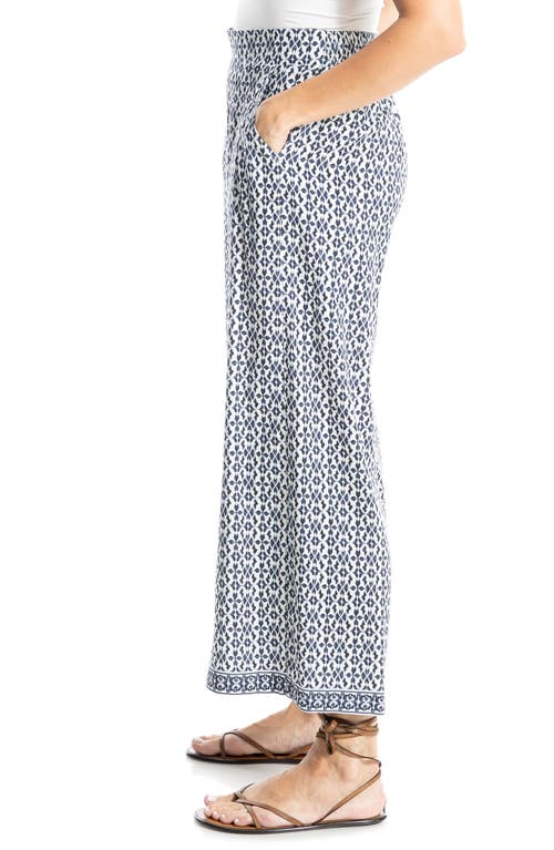 MAX STUDIO MAX STUDIO WIDE LEG PULL-ON CROP PANTS