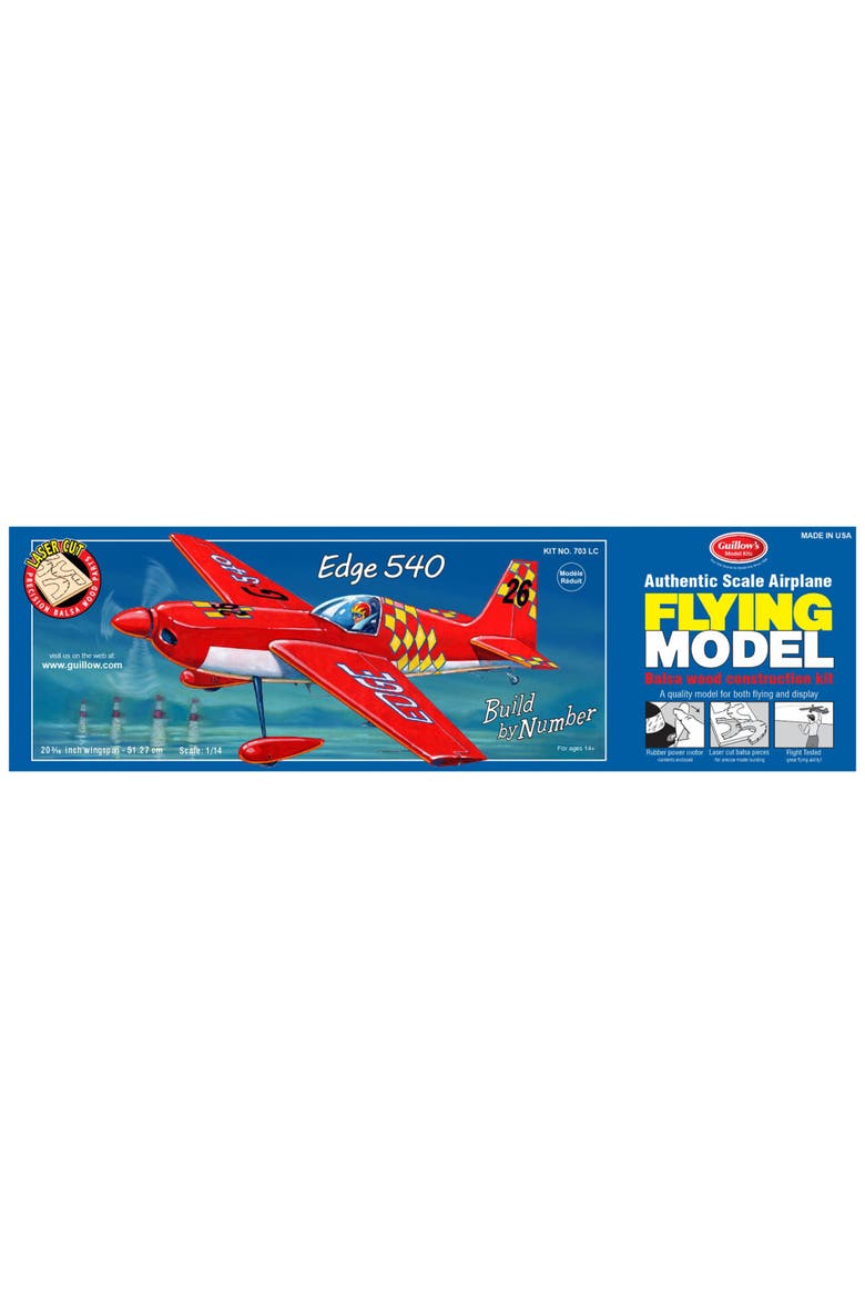 Edge 540 Build-By-Number Flying Model Kit 703, Main, color, Multicolored