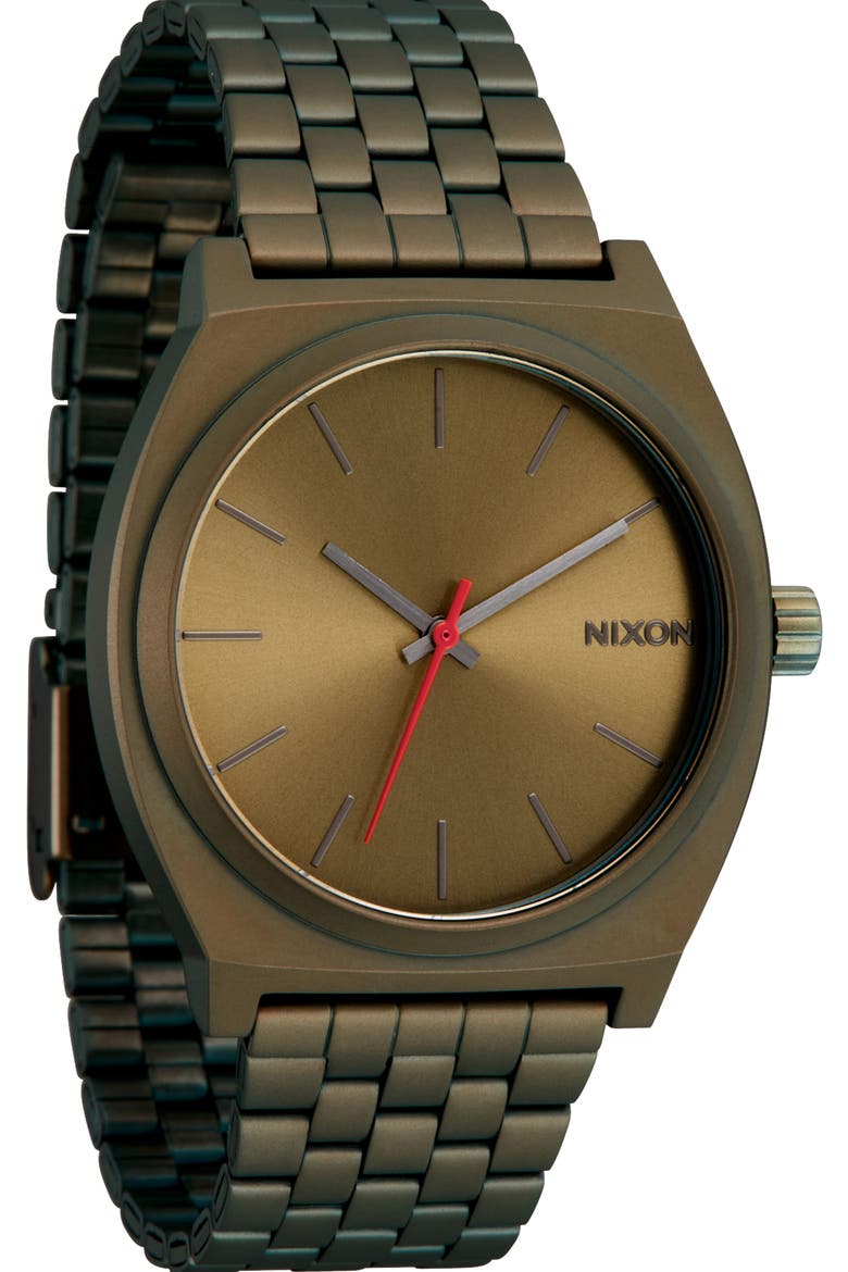 Time Teller Bracelet Watch, 37mm, Main, color, DARK OLIVE / DARK OLIVE