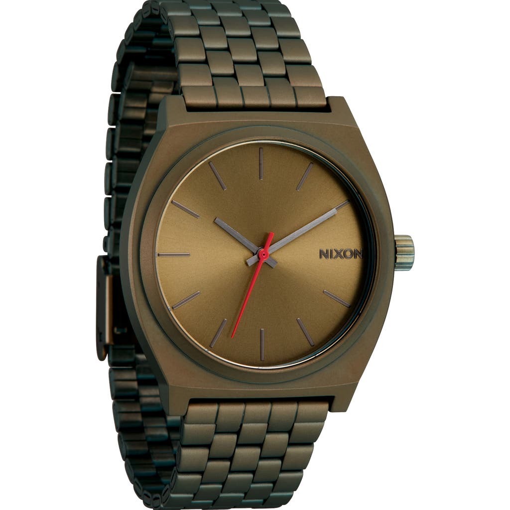 Nixon Time Teller Bracelet Watch, 37mm In Green