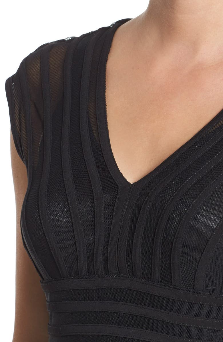 Adrianna Papell Shutter Pleat Jersey Sheath Dress, Alternate, color,