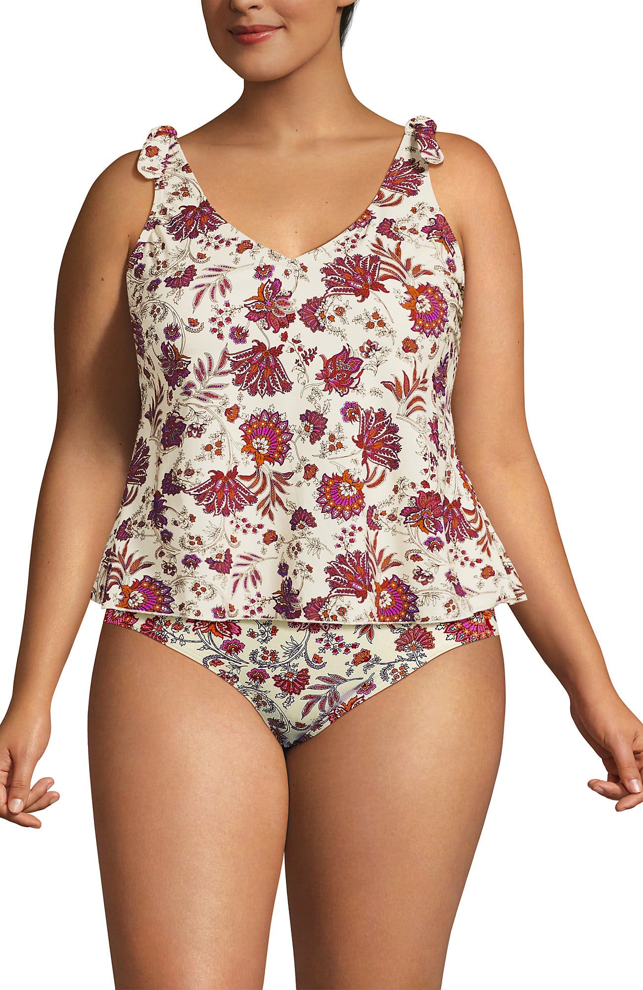 Egret White Ornate Floral