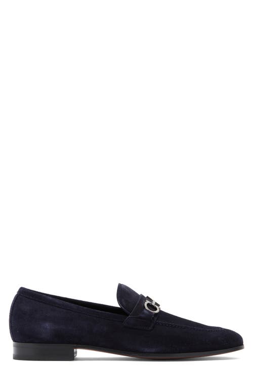 Ferragamo Gancini Buckle Loafer In Black