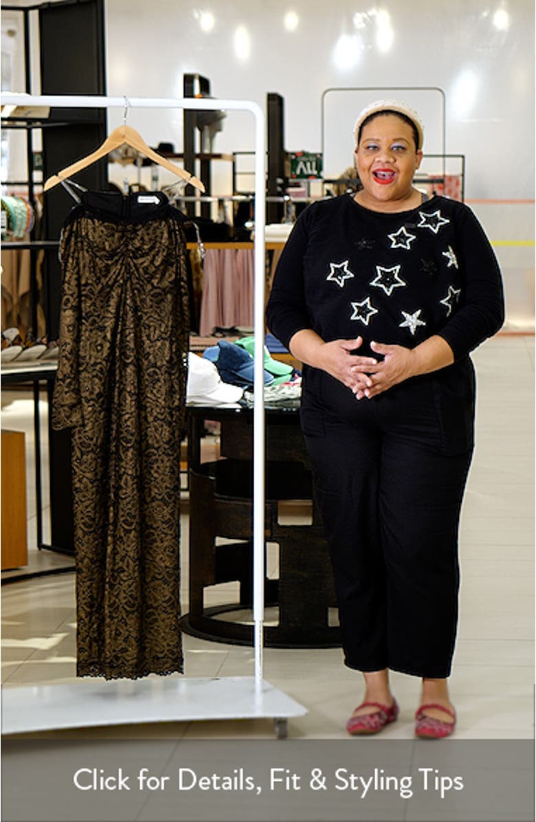 Lace Off the Shoulder Long Sleeve Midi Dress, sales video thumbnail