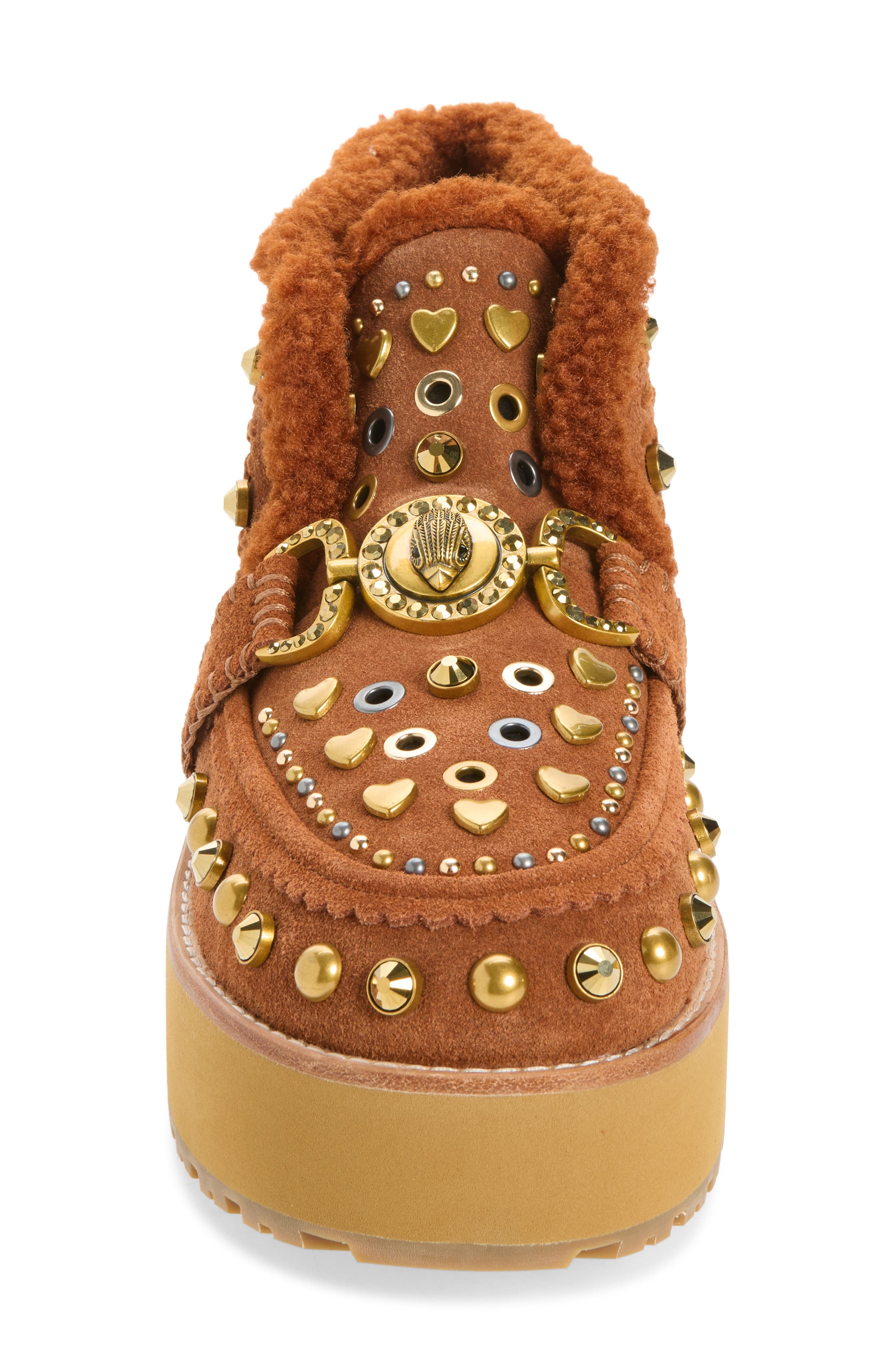 Mansion Cosy Leather Boot, Alternate, color, TAN COMB