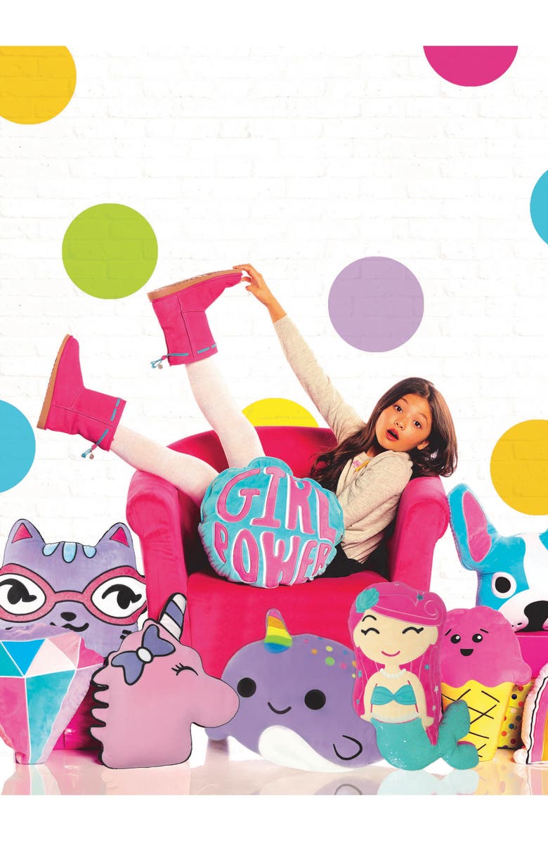 Iscream Bubblegum Scented Unicorn Pillow, Alternate, color, 