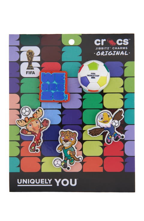 x FIFA World Cup '26 5-Pack Jibbitz™ Shoe Charms