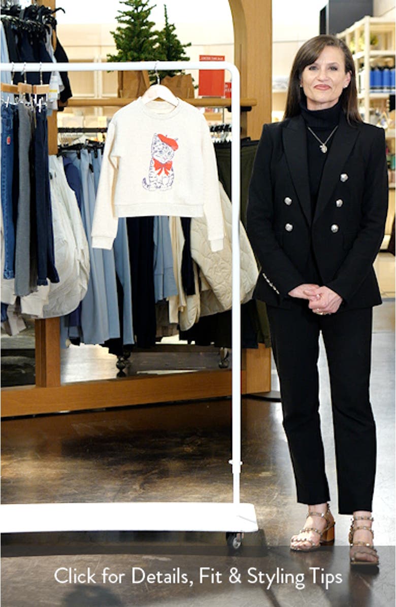 Kids' Graphic Print Sweatshirt, sales video thumbnail