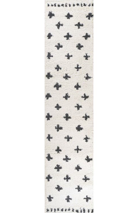 Cristo Berber Geometric Shag Area Rug