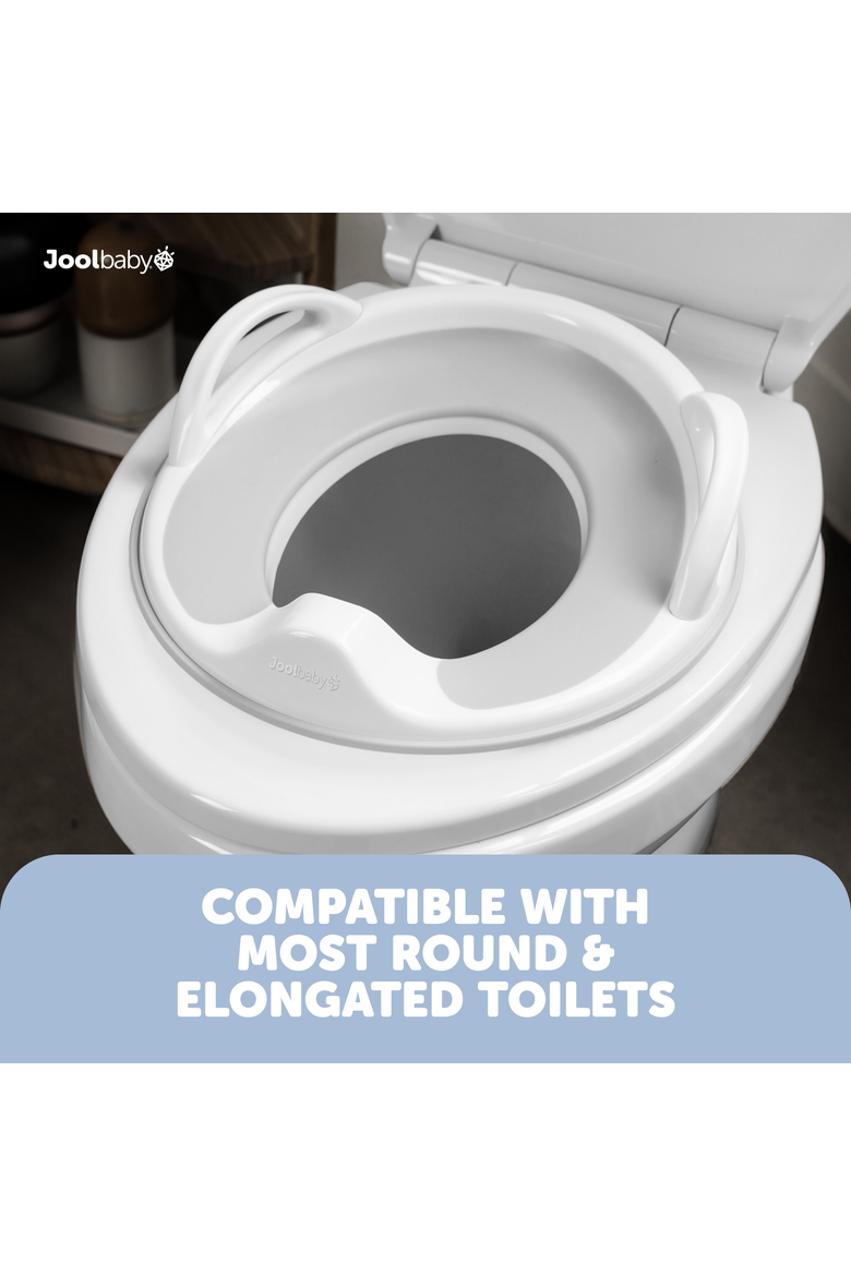 Potty Training Seat with Handles Toilet Training Seat, Alternate, color, Gray
