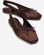 Prologue Shoes Zelvia Bow Slingback Ballet Flat
