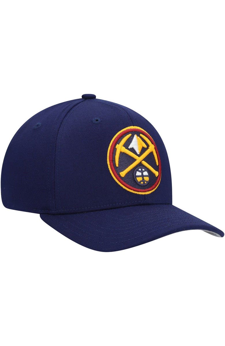 Mitchell & Ness Men's Mitchell & Ness Navy Denver Nuggets Team Ground Stretch Snapback Hat, Alternate, color, 