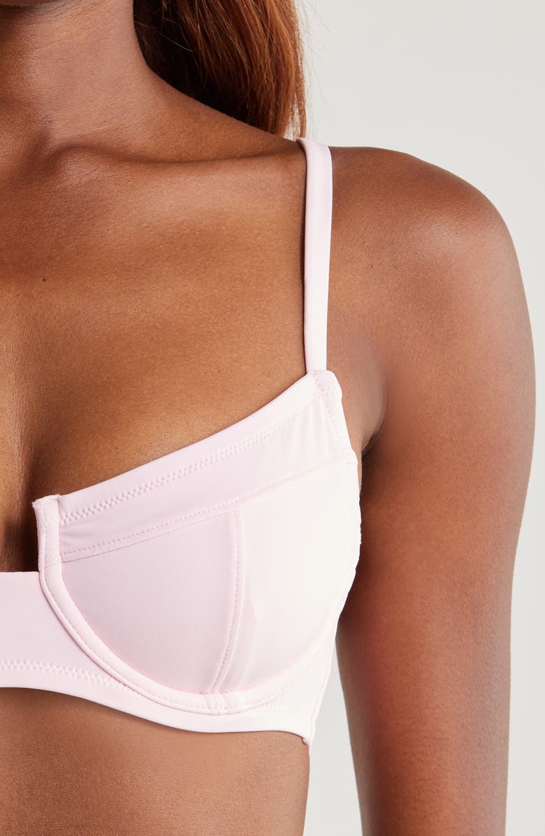 Solid & Striped Harley Carnation Bikini Top, Alternate, color, Carnation