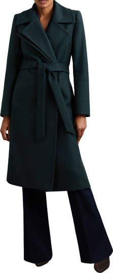 Reiss Odette Wool Blend Wrap Coat | Nordstrom