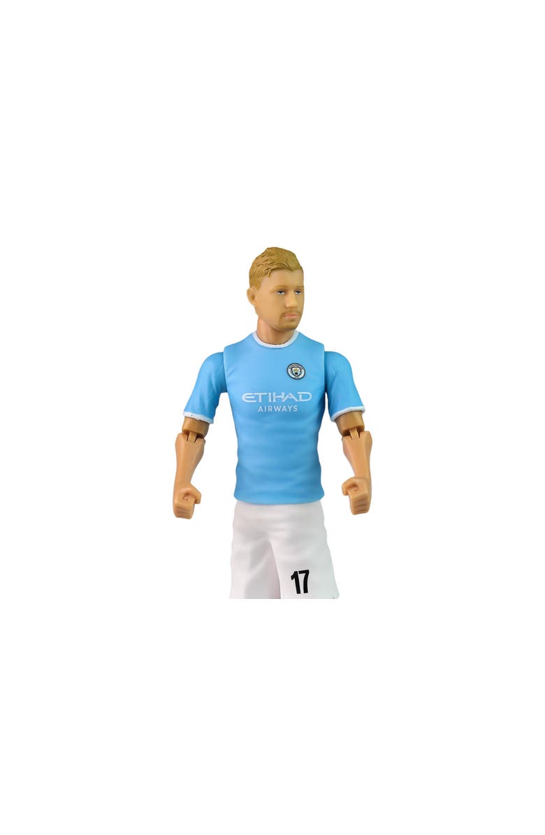 Banbo Toys SOCKERS Manchester City F.C. Kevin De Bruyne 8" Collectible Soccer Action Figure, Alternate, color, Blue