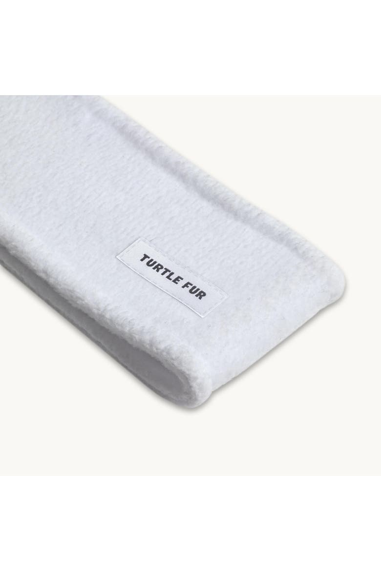 Double-Layer Fleece Headband, Alternate, color, White