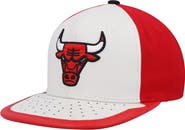 Mitchell & Ness Men's Mitchell & Ness White/Red Chicago Bulls Day One Snapback Hat