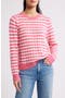  Pink Caliente- Ivory Stripe