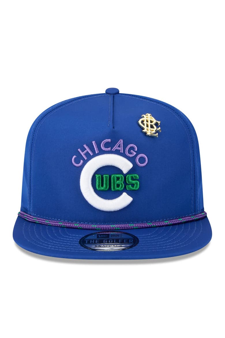 Men's New Era  Royal Chicago Cubs 2025 Big League Chew Golfer Snapback Hat, Alternate, color, Royal