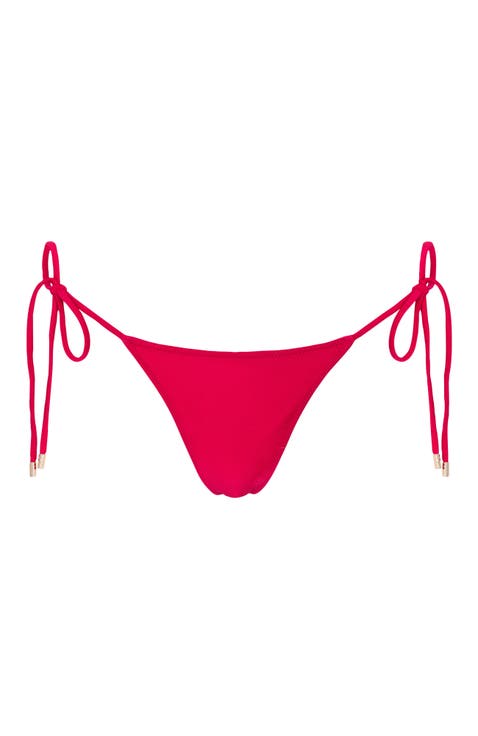 Le Triangle Tie Side Pattern Bikini Bottom