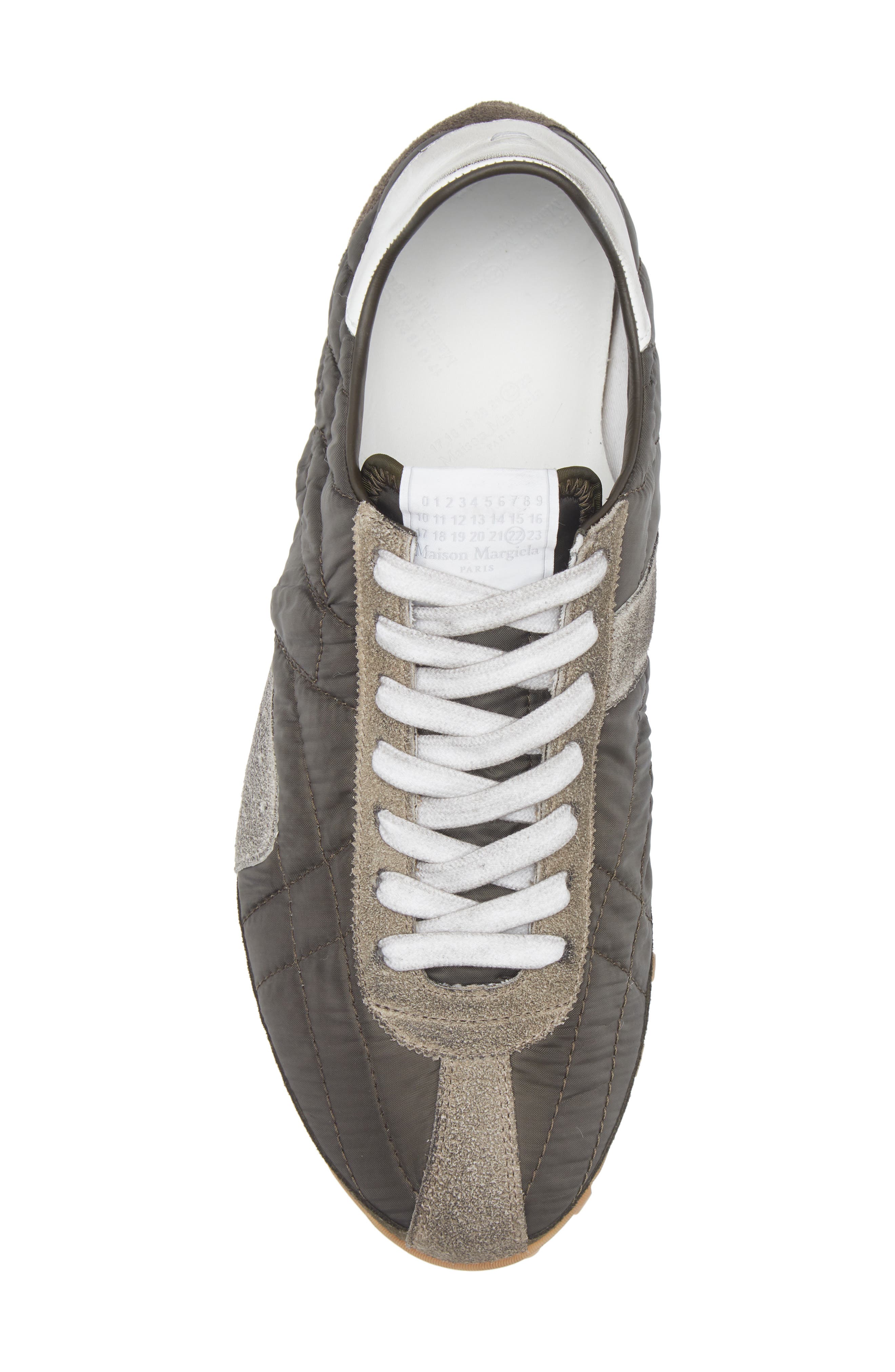 Maison Margiela Sprinter Low Top Sneaker, Alternate, color, Dark Green/ White/ Grey