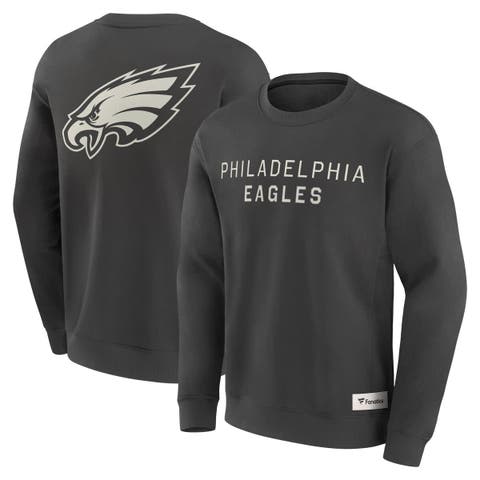 Men's Fanatics Charcoal Philadelphia Eagles Elements Future Ground Lettering Pullover Sweatshirt