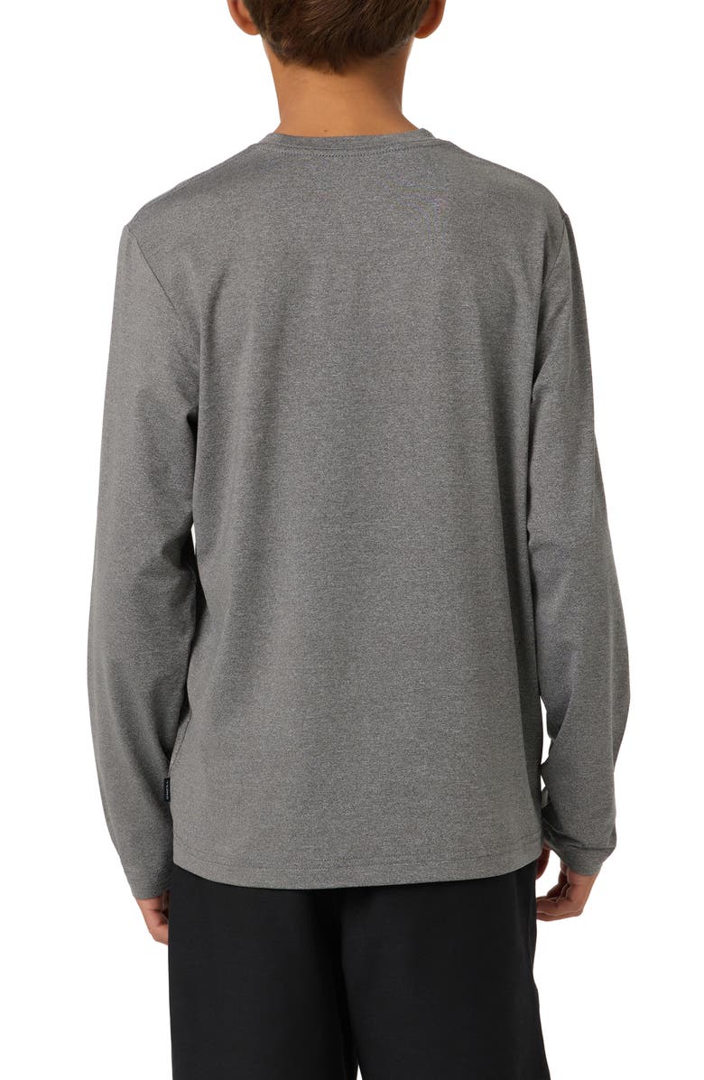 O'Neill Kids' Solar Senic UPF 50 Long Sleeve Rashguard, Alternate, color, Gargoyle Melange