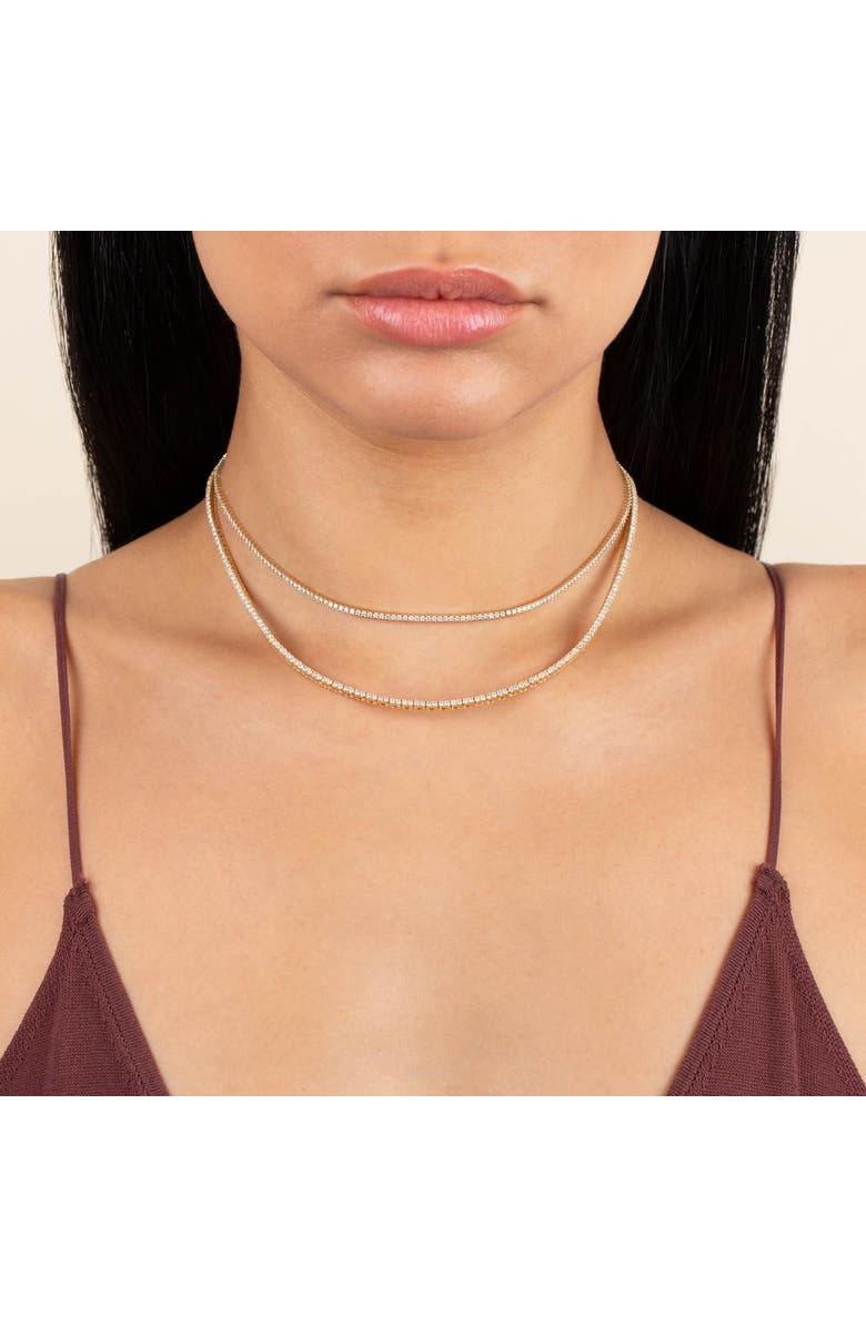 BY ADINA EDEN Diamond Tennis Choker 14K, Alternate, color, 