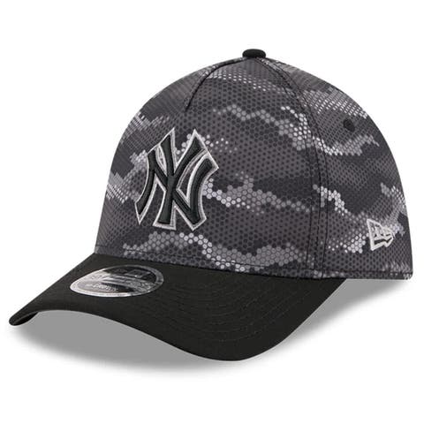 Men's New Era Black New York Yankees Camo 39THIRTY A-Frame Flex Hat